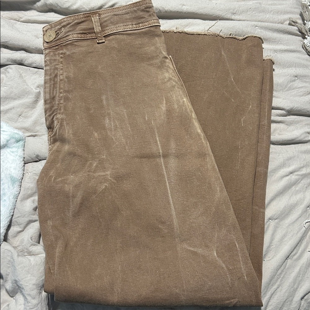 Zara Marine Straight Brown/Tan Jeans